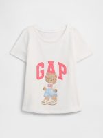 babyGap Graphic T-Shirt-Sassy Bear Fourth Of July White