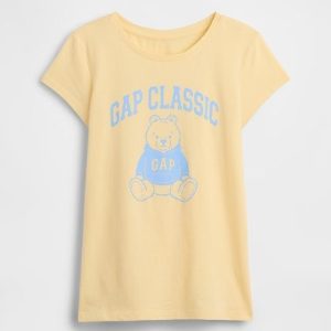 Kids Graphic T-Shirt-Light Yellow