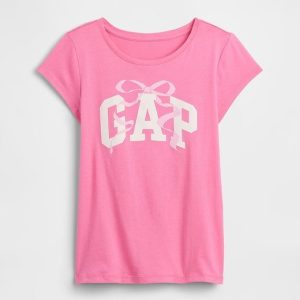 Kids Graphic T-Shirt-Love Letter Pink