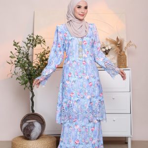 BAJU KURUNG SULAM SERI-PURPLE