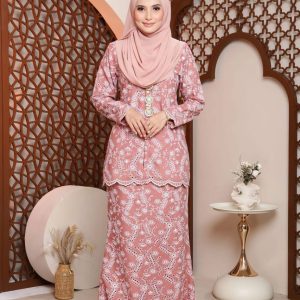  BAJU KURUNG MODEN NAIRA-DUSTY ROSE