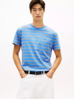 Tommy Jeans Stripe T-Shirt-Blue Twilight Stripe