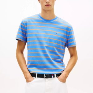 Tommy Jeans Stripe T-Shirt-Blue Twilight Stripe