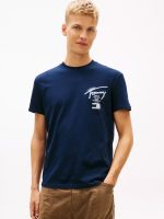 Tommy Jeans Spray Paint Logo T-Shirt-Navy
