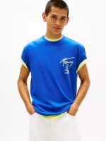 Tommy Jeans Spray Paint Logo T-Shirt-Fizzy Blue