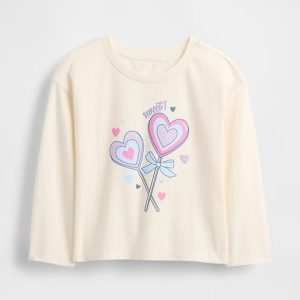 Baby & Toddler Mix & Match Relaxed Graphic T-Shirt-Sweethearts White