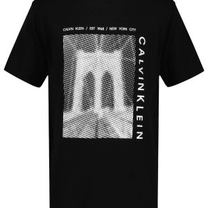 Boys Bridge Logo Graphic Classic T-Shirt-Black