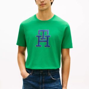 Monogram Logo T-Shirt-Olympic Green