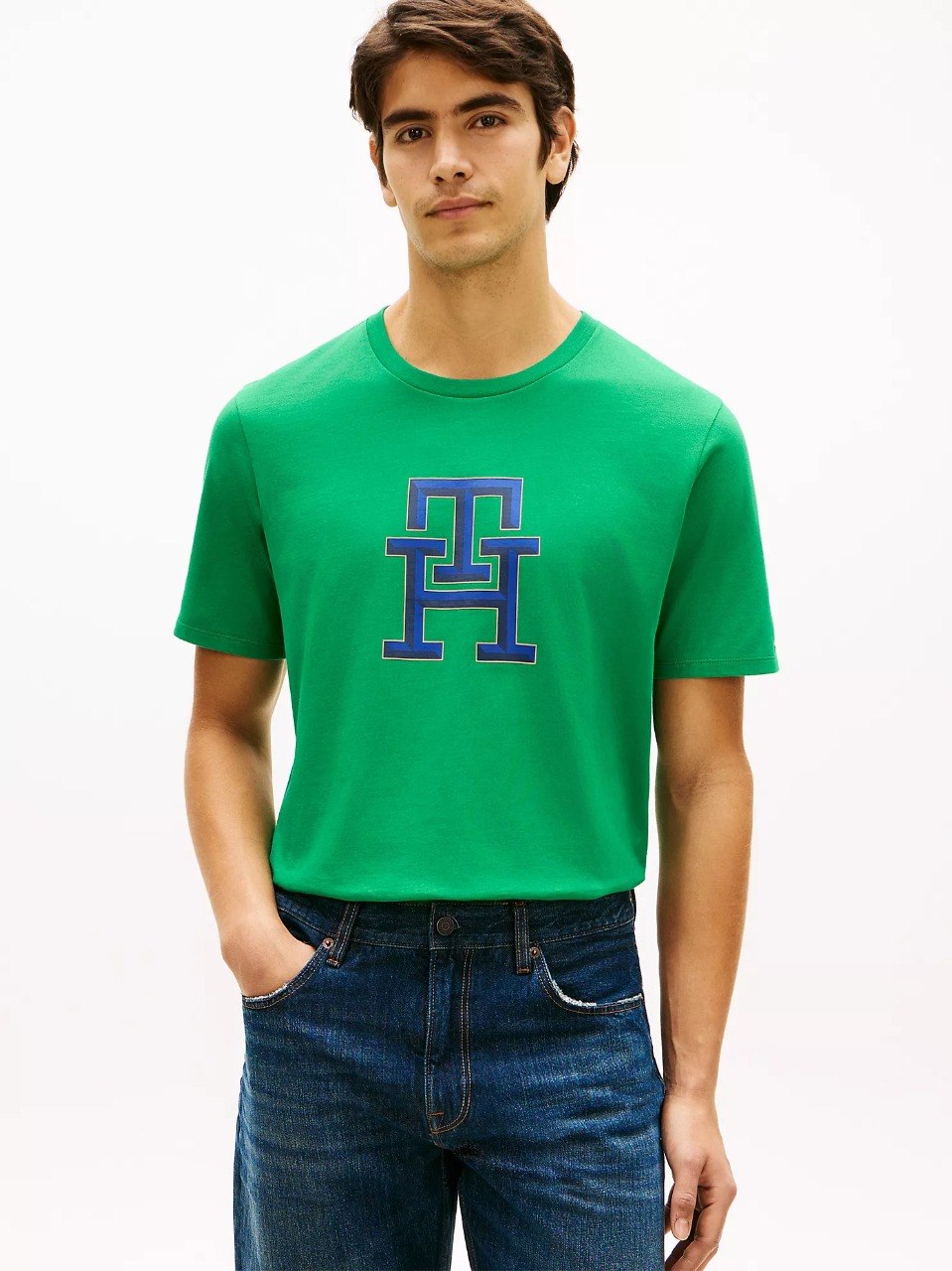 Monogram Logo T-Shirt-Olympic Green