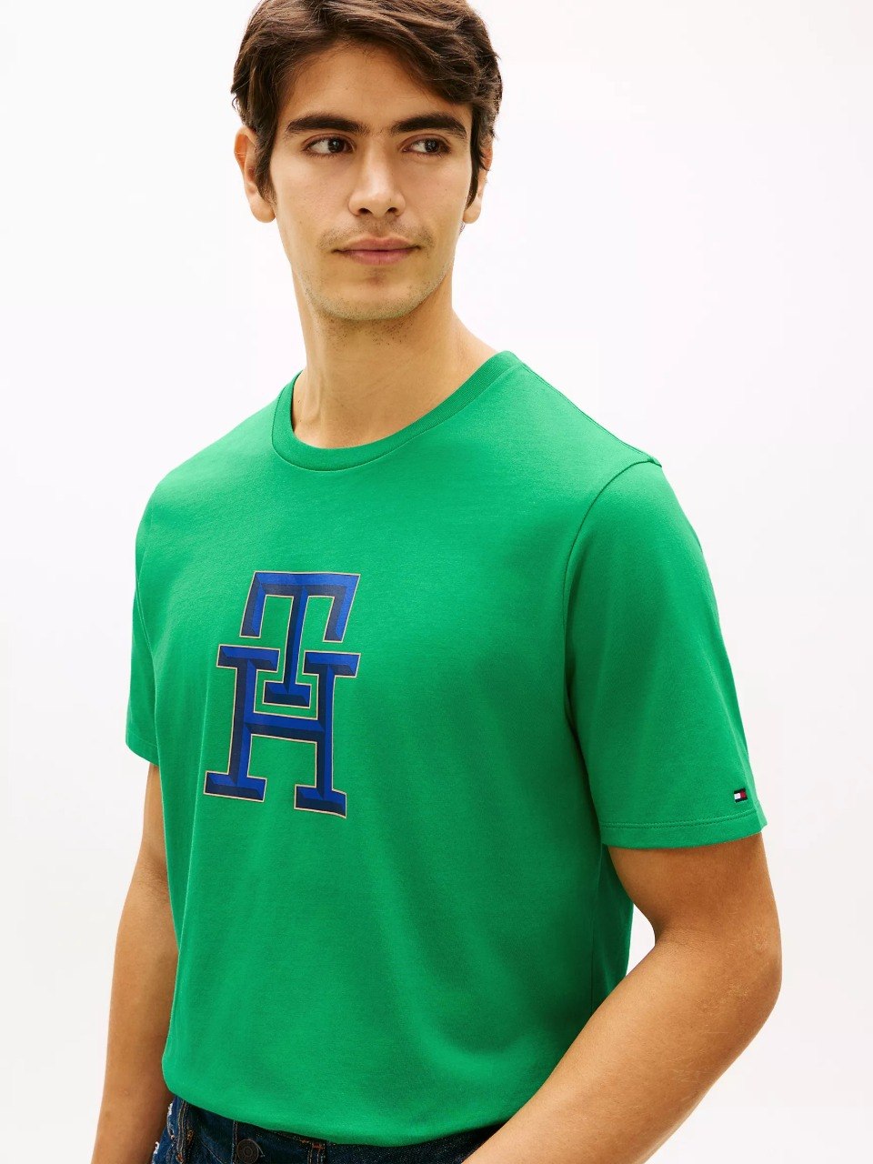 Monogram Logo T-Shirt-Olympic Green - Image 3