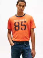 Hilfiger 85 Logo T-Shirt-Brilliant Orange