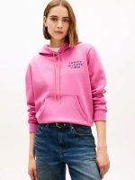 Monotype Logo Heathered Hoodie-Petal Pink