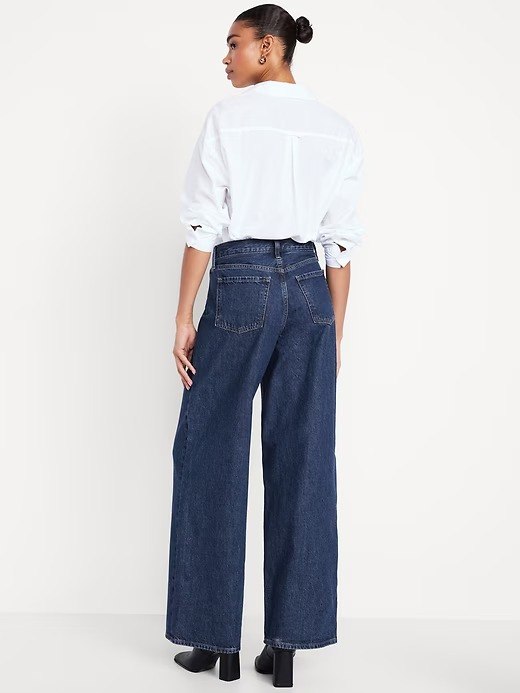 Mid-Rise Wow Baggy Wide-Leg Jeans(Fit-Regular)-Celestia - Image 3