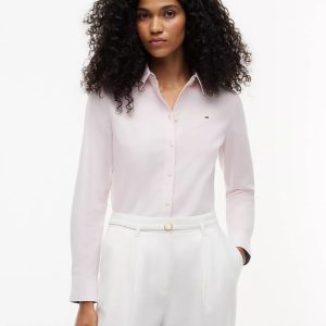 Regular Fit Stretch Oxford Shirt-Cradle Pink