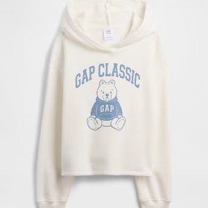 Kids Relaxed Graphic Hoodie-New Off White
