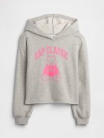 Kids Relaxed Graphic Hoodie-Light Heather Grey