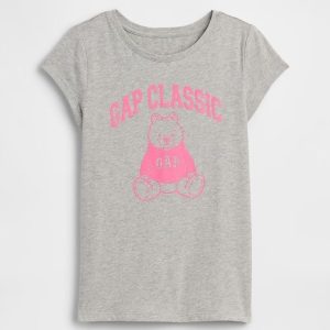Kids Graphic T-Shirt-Heather Grey