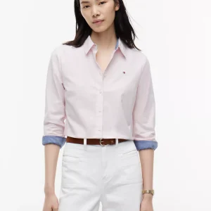 Regular Fit Stretch Oxford Shirt-Cradle Pink