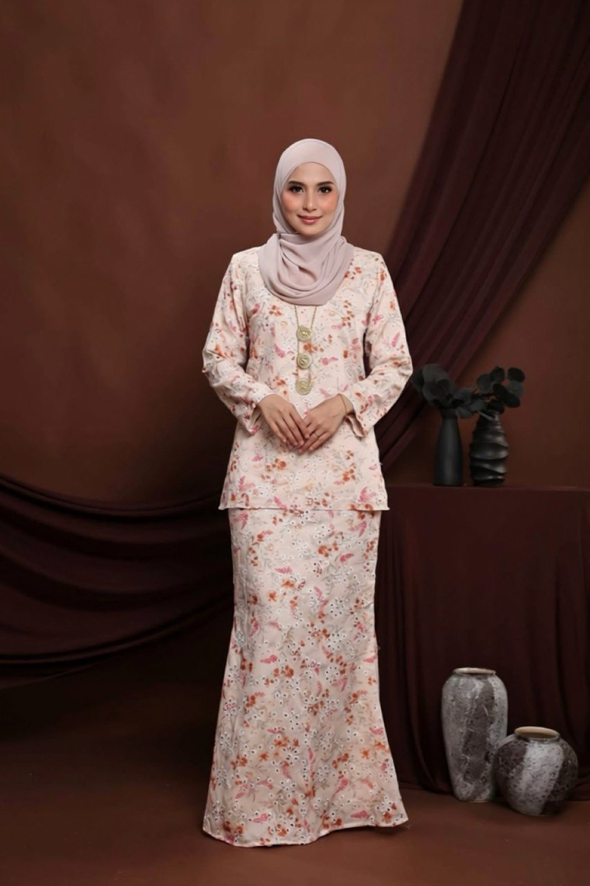 Baju Kurung Moden Tiara-NUDE - Image 2