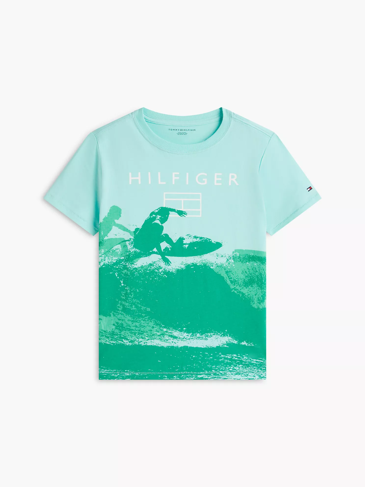 Kids' Surf Logo T-Shirt-Miami Aqua - Image 2