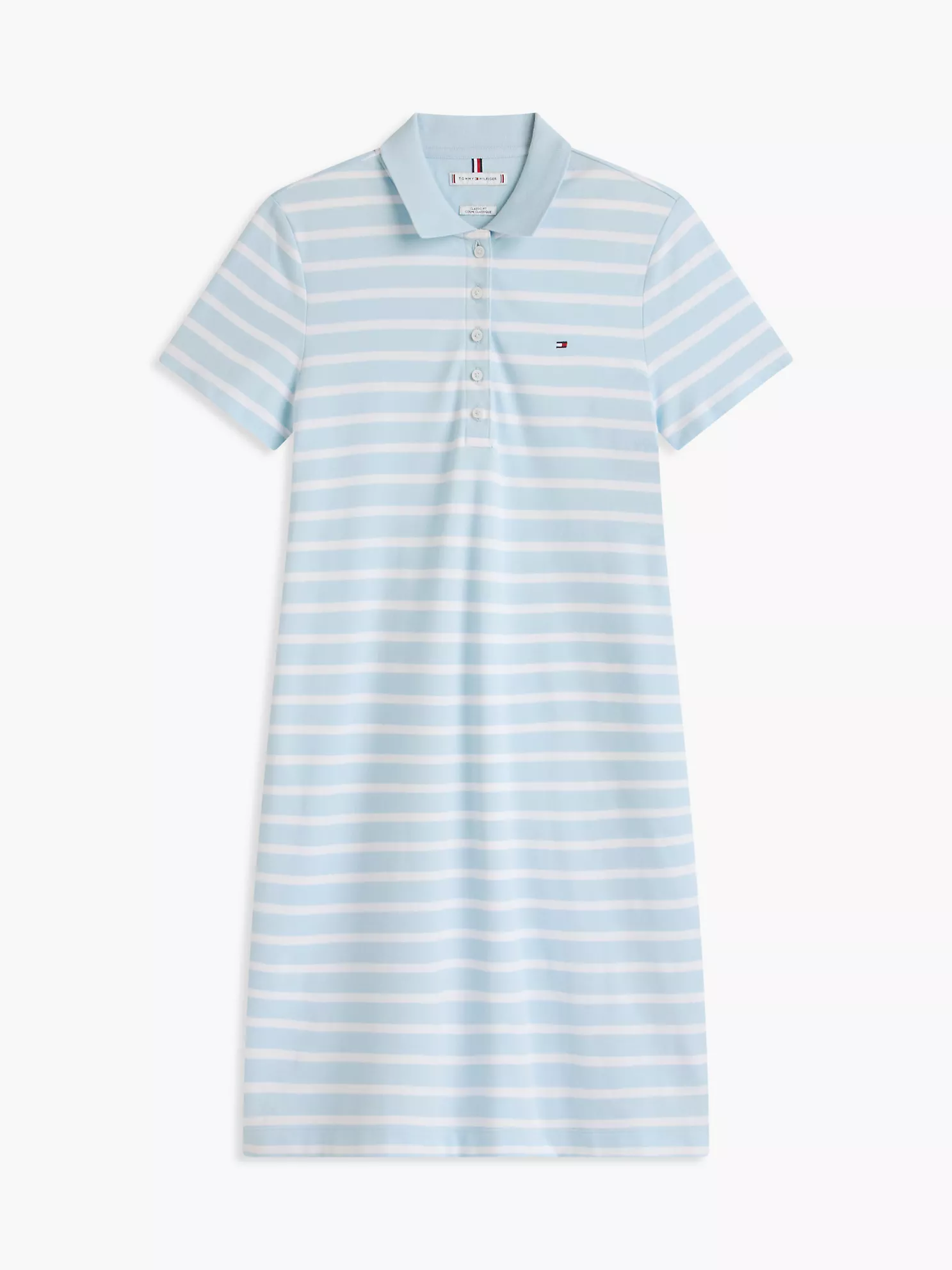 Stripe Stretch Pique Polo Dress-Rain Dance - Image 3