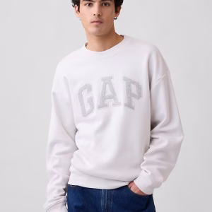 Adult Relaxed Gap Logo Sweatshirt-Carls Stone Beige