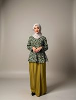 BAJU KURUNG KEDAH DANG ANUM-OLIVE GOLD