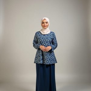 BAJU KURUNG KEDAH DANG ANUM-DARK BLUE