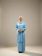 BAJU KURUNG ZARINA-BABY BLUE