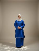BAJU KURUNG ZARINA-ROYAL BLUE