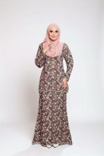  BAJU KURUNG MODEN NAIRA-MOCHA BROWN