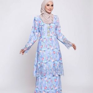 BAJU KURUNG SULAM SERI-PURPLE