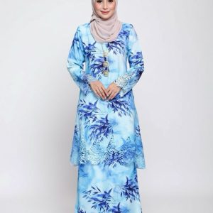 BAJU KURUNG SULAM SERI-ROYAL BLUE