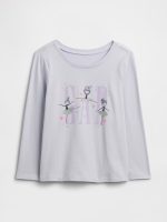 babyGap Graphic T-Shirt-Thistle Ballerina Purple