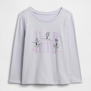 babyGap Graphic T-Shirt-Thistle Ballerina Purple