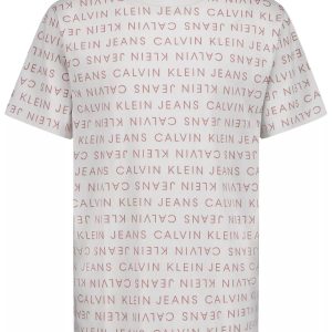 Boys Allover Word Crewneck Tee-Wind Chime