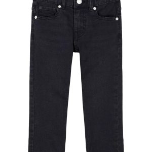 Boys Stretch Denim Jeans-Black