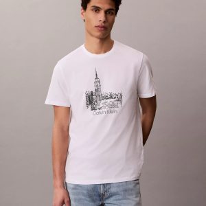 City Graphic Classic T-Shirt-Bright White
