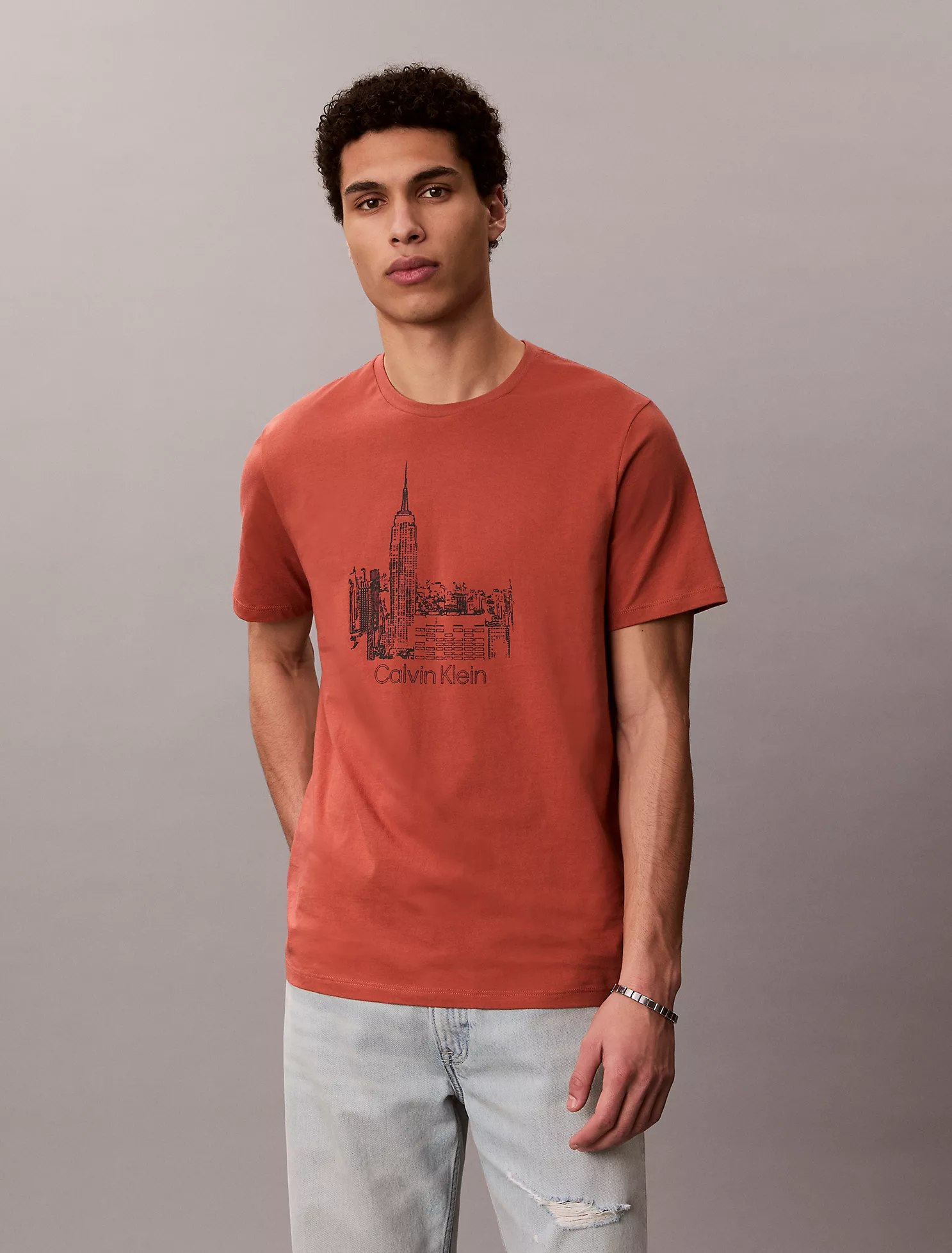 City Graphic Classic T-Shirt-Faded Flower - Image 2