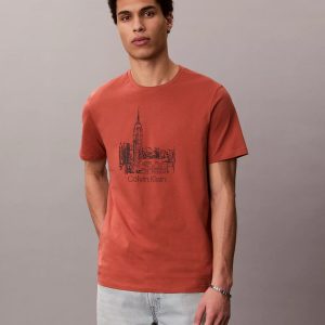 City Graphic Classic T-Shirt-Faded Flower
