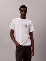 Logo Circle Graphic Classic T-Shirt-Bright White