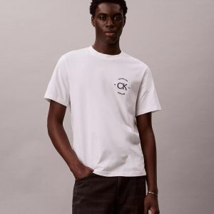 Logo Circle Graphic Classic T-Shirt-Bright White