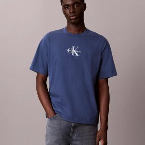 Monologo Relaxed Tee-Dark Denim