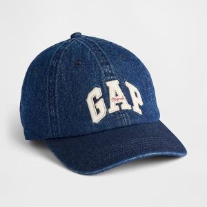 Gap Logo Baseball Hat-Dark Denim