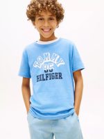 Kids' Tommy Arch Logo T-Shirt-Pilot Blue Heather