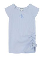 Girls Monologo Side Ruche T-Shirt-Halogen Blue