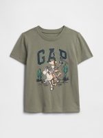 babyGap × Disney Toy Story Logo T-Shirt-Mesculen Green Woody Bullseye