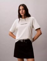 Standard Logo Boxy Fit Crewneck T-Shirt-Light Grey Heather