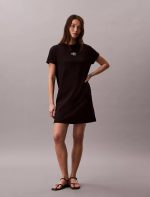 Monologo Mini T-Shirt Dress-Black