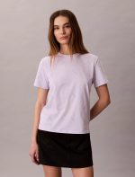 Allover Script Logo Classic T-Shirt-Island Lilac